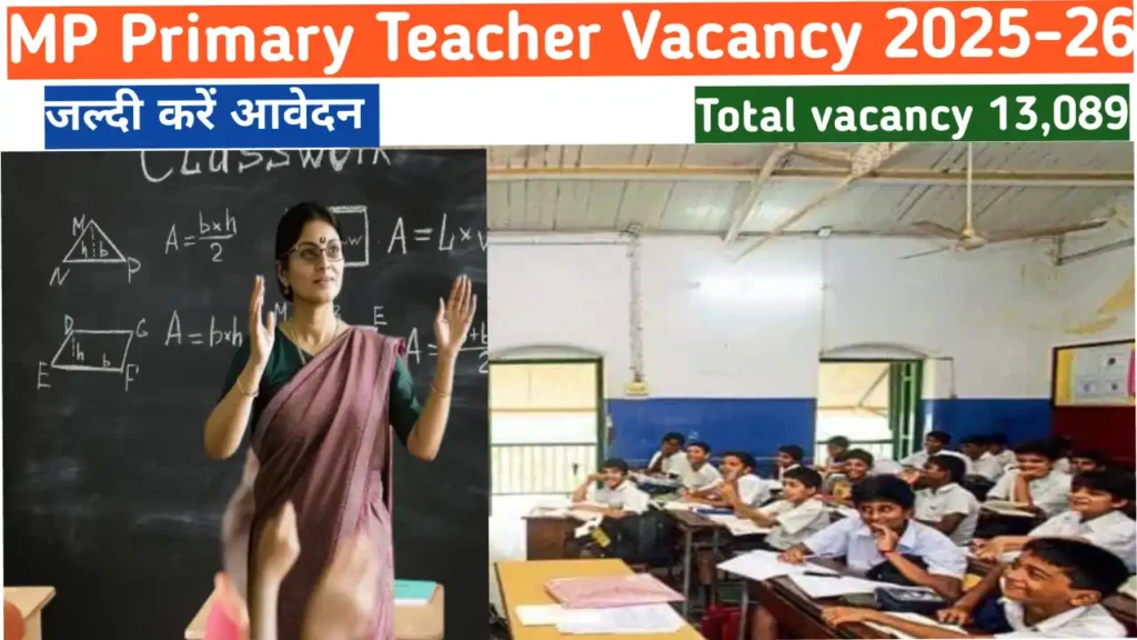 MP Primary Teacher Vacancy July–August 2025