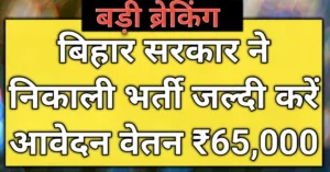 Bihar Junior Resident Recruitment 2025