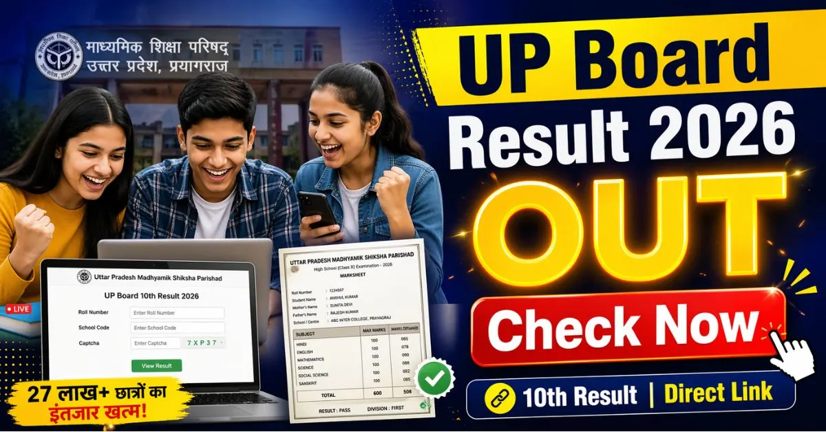 UP Board Result 2026 Out